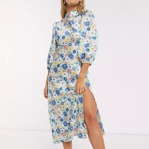 ASOS Cowl Neck Floral Dress